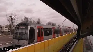 RET metrorit door de ruit: Kralingse Zoom - De Terp in Rotterdam