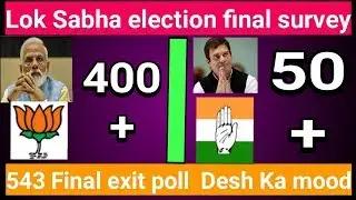 India election survey  final exit poll 2019 lokshoba election 543