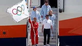 Sommerspiele 2028: Olympische Flagge in Los Angeles angekommen