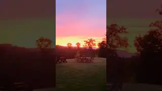 Gorgeous sunset at Old Toccoa Farm.   Blue Ridge, Georgia.   #sunset #blueridgemountains
