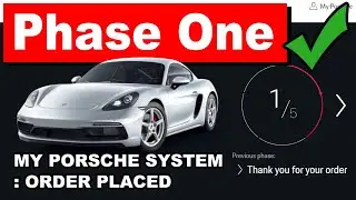 Заказ новой модели Porsche | Отслеживание заказа в приложении My Porsche, этап 1