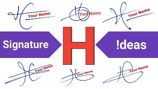 ✅ Simple Signature Style of H | H Signature Style | H Signature ideas | Signature Ideas For Letter H