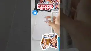 DIY Stranger Things ASMR! #papersquishy #diy #asmr #fyp #shorts #drawing #strangerthings #unboxing