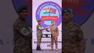 Ex Nomadic Elephant 2024 || India Mongolia Joint Military Exercise #mongolia #army #meghalaya