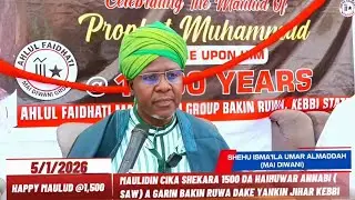 MAULIDIN CIKA SHEKARA 1500 DA HAIHUWAR ANNABI (SAW) A GARIN BAKIN RUWA JIHAR KEBBI 