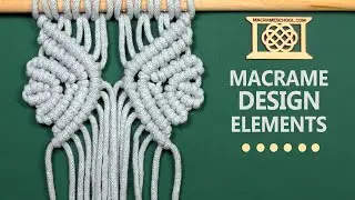 Beautiful Macrame Design Elements | Stylish Leaf Pattern for Various Macramé Crafts