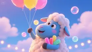 Baa Baa Blue Sheep&rsquo;s Balloon Ride | Fun Adventure Nursery Rhyme | Educational Kids Songs