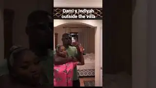 Dami & Indiyah outside the villa chilling. Love island 2022 #Damiyah ✨