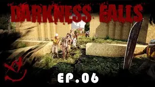 7 Days To Die - Darkness Falls Ep. 06 - Horde Attack While Building