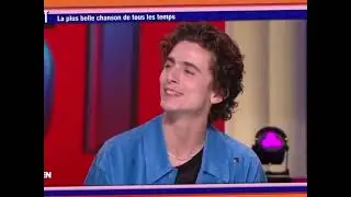 Timoth&eacute;e Chalamet Singing His Favorite Song on French TV