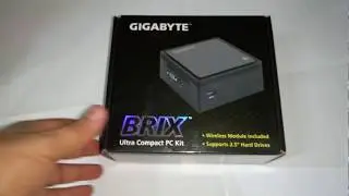 UNBOXING Gigabyte Brix GB-BXBT-2807 Fanless Mini PC
