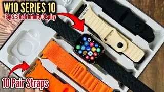 New W10 Combo Smartwatch: 10 Straps, Endless Style!