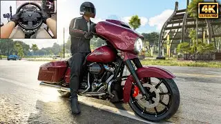 Harley Davidson Street Glide - The Crew Motorfest | Thrustmaster TX - Gameplay