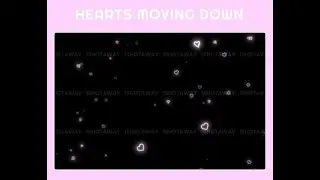 Animated Pink Heart Particle Stream Overlay &ndash; Twitch Stream Overlay for OBS & Streamlabs