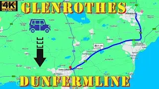Glenrothes to Dunfermline , Fife - Scotland 4K Drive -  A92 & A907