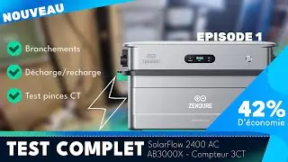 Zendure SolarFlow 2400 AC + AB3000X + Meter 3CT &ndash; Branchement, fonctionnement et production solaire