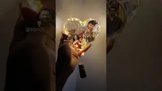 heart shaped memory lamp it make your loved ones happy #love #gifts #lights #frame #art #subscribe