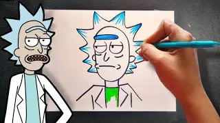 Easy Rick Sanchez Drawing Tutorial for Beginners