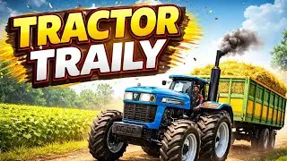 Heavy Tractor Trali Ka Zabardast Kaam | Village Life Tractor Video