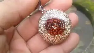 BIO G BUSTER 7 CAKRA ORGONITE SCALAR ENERGY PENDANT WITH FLOWER OF LIFE