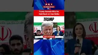 Trump Reveals Why He Held Back on Iran Strike #shorts #foxnews #trump #us #news