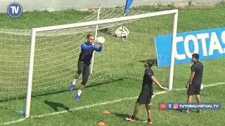 Ejercicios de Calentamiento Luis Cardenas y Fabio Soria Porteros San Felipe Final Copa Santa Cruz