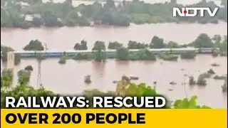 Choppers, Boats To Rescue Hundreds Stuck On Train Near Mumbai After Rain
