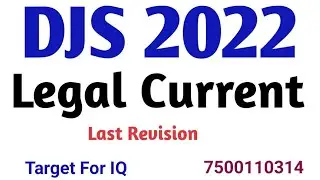 Legal current affairs for DJS