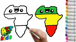How to Draw Africa for Kids | Black History Month