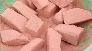 ASMR Relaxing silky smooth ❤️ dirt dusty full crunchy dry in tub 🌹⛰️🌪️🏔️