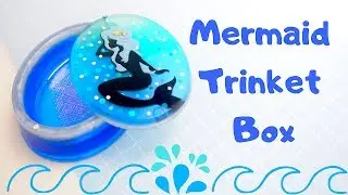 DIY Mermaid Trinket Box with Swivel Lid | Resin Craft