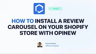 How to install carousel reviews & testimonials on your Shopify Store with Opinew - Shopify Tutorial