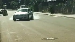 G37 sedan rolling burnout