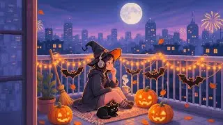 Moonlight Witch Lofi 🐈 - Cozy Beats for a Quiet Halloween