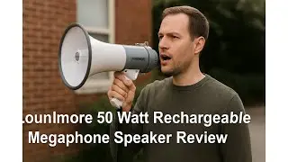 📢 Обзор перезаряжаемого мегафона Loundmore мощностью 50 Вт 🎤