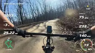 Jammin to tunes while descending gravel!