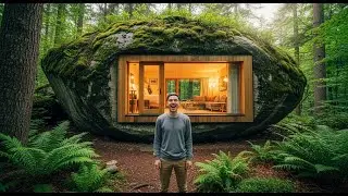 From Rock Hollow to Home | Forest Mini House ASMR Build
