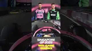 Pierre Gasly OVERTAKES Nico Hulkenberg | 2025 Singapore Grand Prix with Classic Graphics #f1