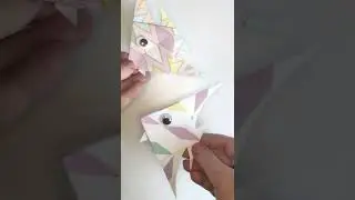 How to make an Origami Fish with a Tooth! #shorts
