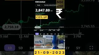 KSB LTD SHARE +13% UP IN NSE INDIA 21-09-2023 #shorts #stockmarket #share #ksb #pump #nse #stock