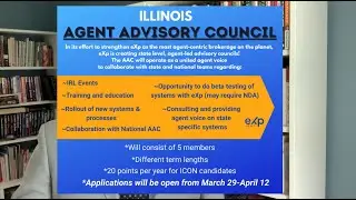 eXp Realty Illinois Agent Advisory Council Invitation