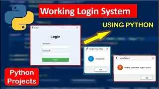 Python Projects | python login form #pythonprojects.