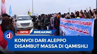 Warga Qamishli Sambut Evakuasi Sipil dan Pejuang Kurdi dari Aleppo