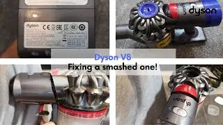 A SMASHED Dyson V8 Cordless Cleaner - Repair & Testing!