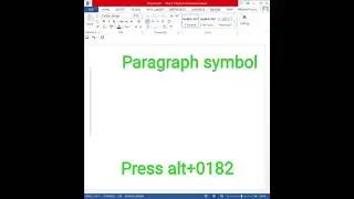 paragraph symbol in ms office word shortcut key 🗝️#viral #short #subscribe