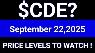 CDE Stock (Coeur Mining, Inc.) CDE Stock Technical Analysis | CDE Stock Today | September 22, 2025 