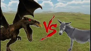 Dragon vs Donkey (Beast battle simulator)