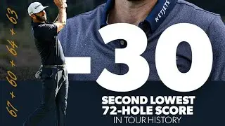 Wow -30!  Best rounds golf statistics Dustin Jonson, The Northern Trust