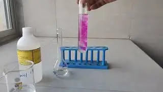 Phenolphthalein as an indicator for neutralisation reaction. acid base neutralization