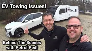 EV Towing a Caravan has it's Problems! Caravaning Range Test with Petrol Ped! BMW iX M60